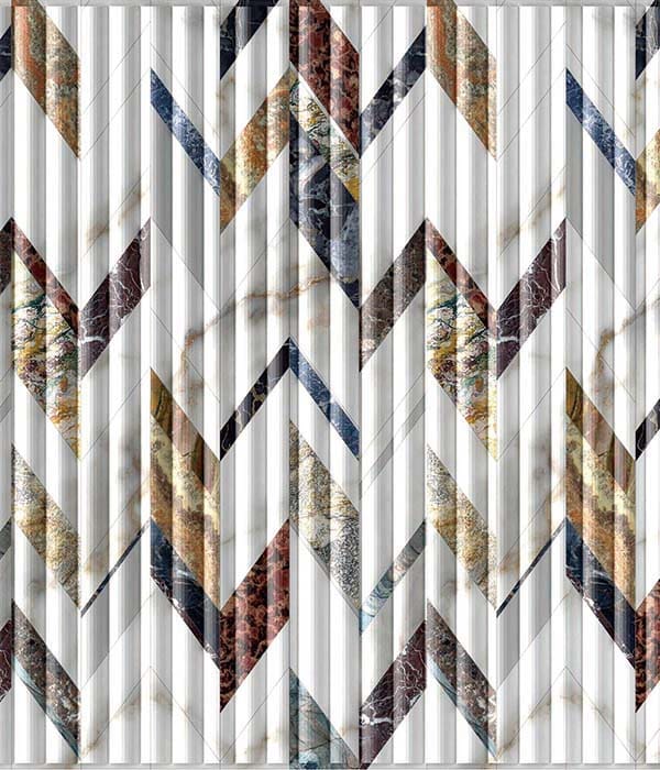 3d modern wallpaper purple RS023-H90