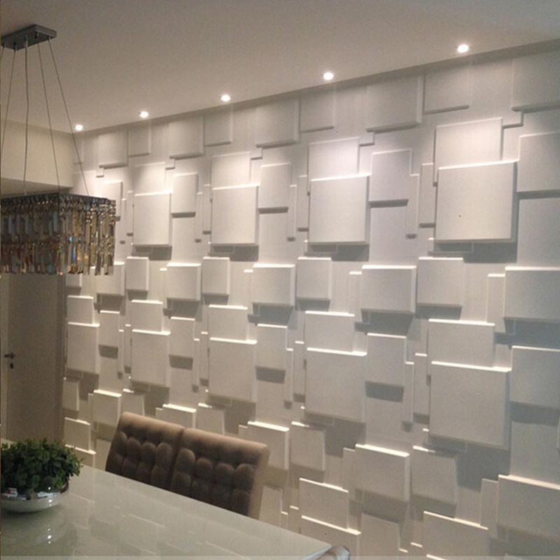 Pared 3d Wall Panels Wallpaper Wall Coatings for Home Decoration Indoor Panel De Pvc Modern Geometric Villa