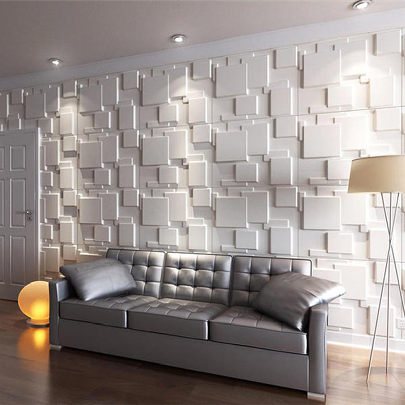 Pared 3d Wall Panels Wallpaper Wall Coatings for Home Decoration Indoor Panel De Pvc Modern Geometric Villa