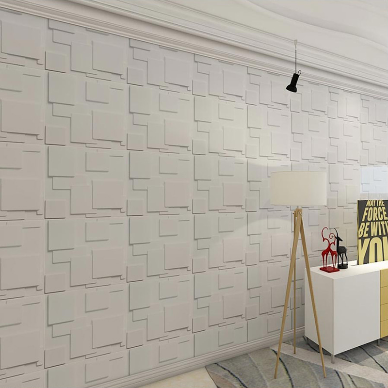 Pared 3d Wall Panels Wallpaper Wall Coatings for Home Decoration Indoor Panel De Pvc Modern Geometric Villa