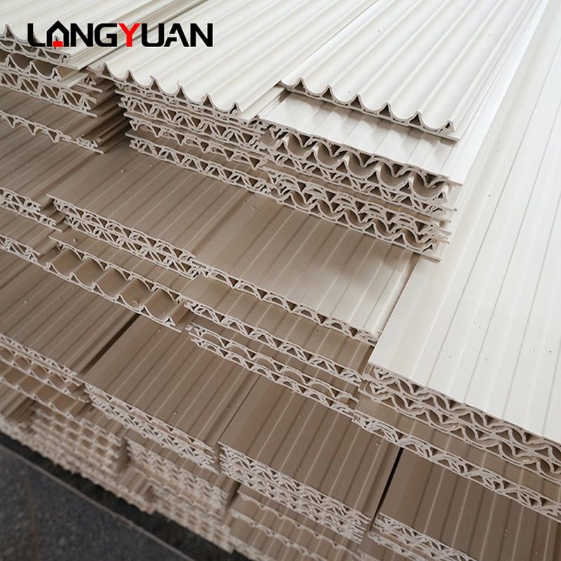 Decorative Natural Wood and Composite Plastic Wpc Pvc Interior Cladding Flutted Wall Panels Boards for Indoor