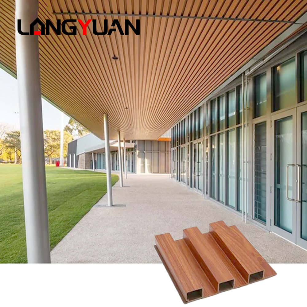 Indoor WPC Wall Panel Wood Plastic Composite Wall board Cladding Waterproof Soundproof & Fireproof for Gym Application Home Interior Decoration