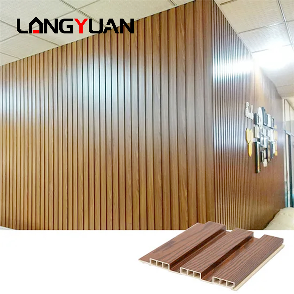 Indoor WPC Wall Panel Wood Plastic Composite Wall board Cladding Waterproof Soundproof & Fireproof for Gym Application Home Interior Decoration