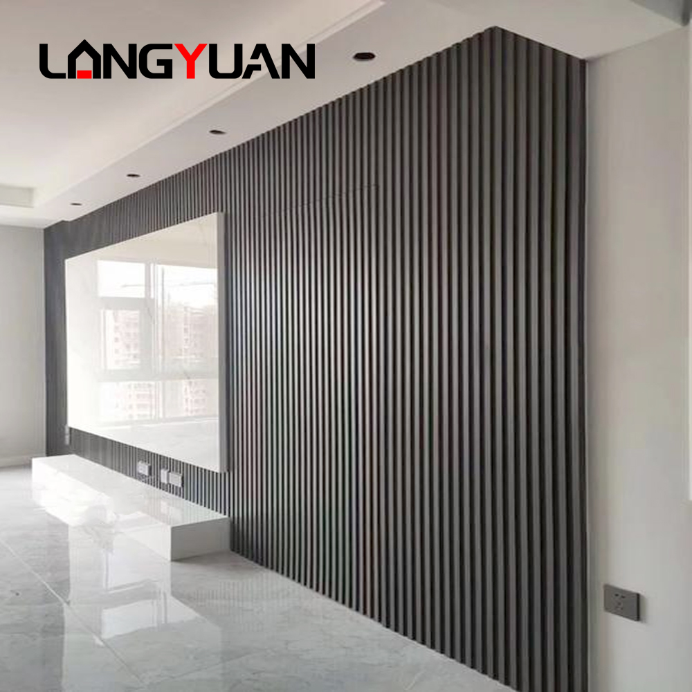 Indoor WPC Wall Panel Wood Plastic Composite Wall board Cladding Waterproof Soundproof & Fireproof for Gym Application Home Interior Decoration