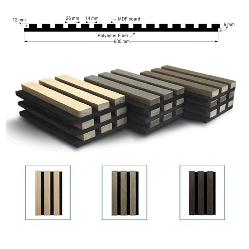 Modern Interior WPC Acoustic Wall Panels Decorative Interlocking Design Soundproof Fireproof Sound-Absorbing Exterior Grille Grade