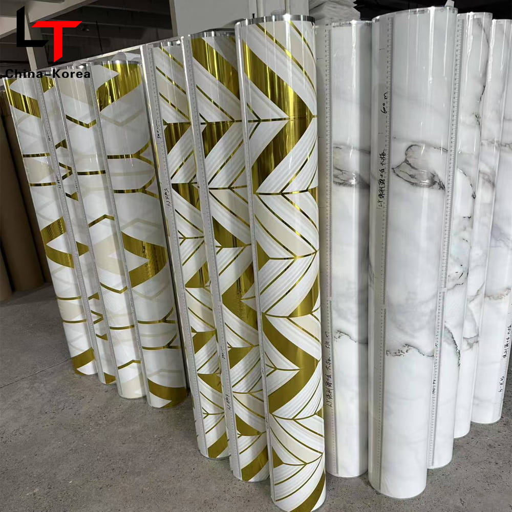 3D 5D Printing Lamination Heat Transfer Film PVC Furniture Decoration Film Vacuum Press Foil for Door Wall Panel WPC UV Board