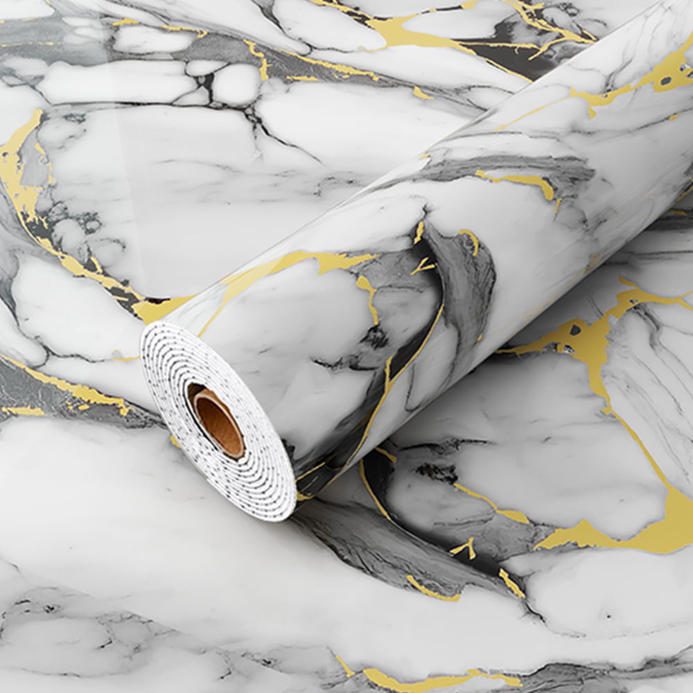 Modern High Glossy Marble Wallpaper Roll PVC Self Adhesive Waterproof Interior Home Decoration Marble Sheet Sticker