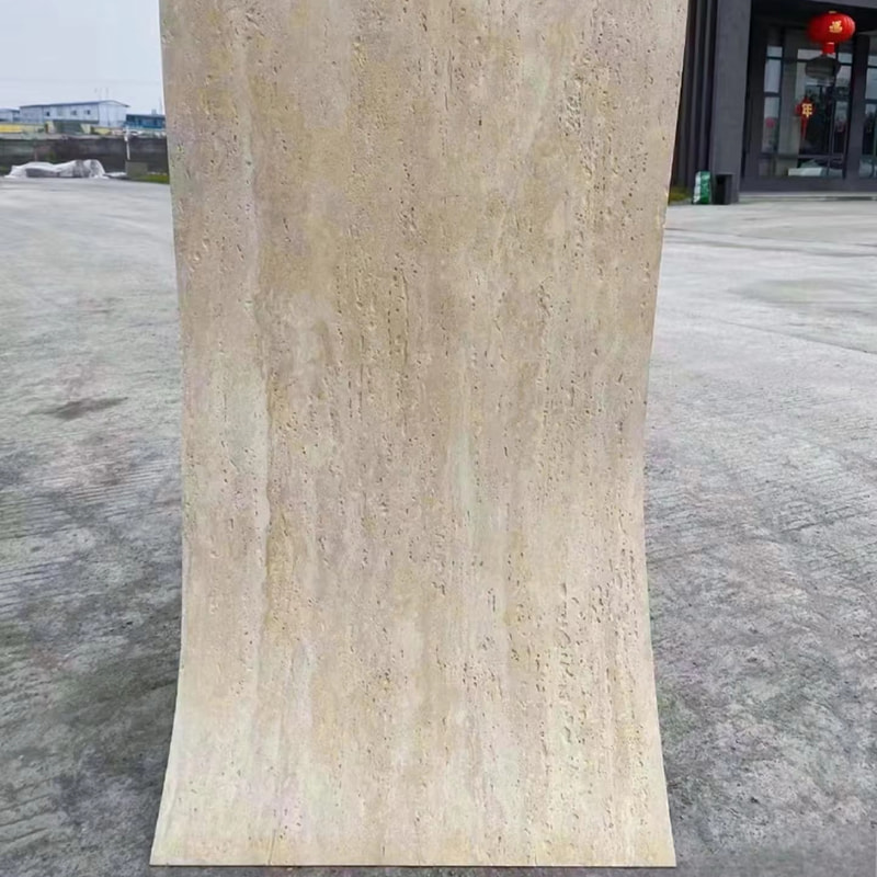 Fireproof Tile Veneer Faux Interior Bendable Soft Wall Cladding Travertine Artificial Flexible Soft Stone Wall Panels