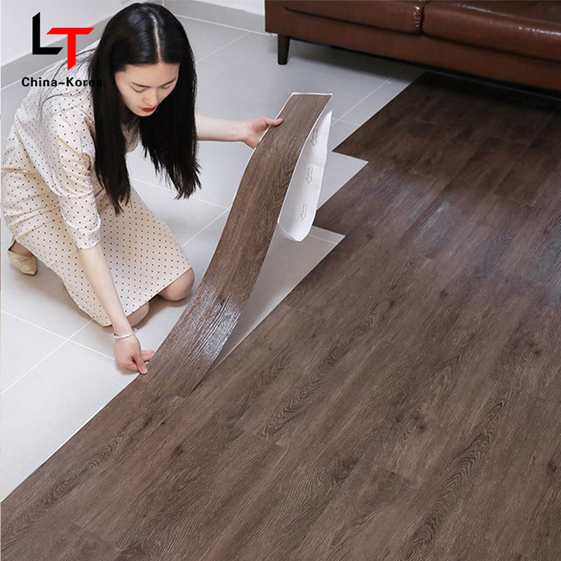 White and Black Marble Wooden Grain Rigid Core Interlock Click Lock Vinyl Plank Floor Piso PVC Interior Click Piso SPC Flooring