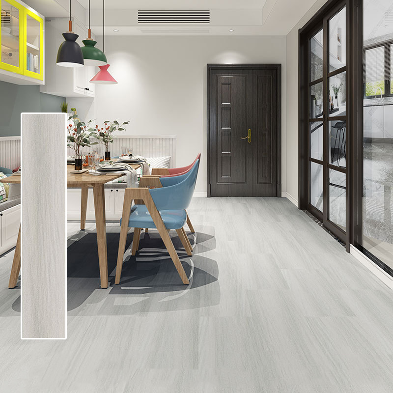 White and Black Marble Wooden Grain Rigid Core Interlock Click Lock Vinyl Plank Floor Piso PVC Interior Click Piso SPC Flooring
