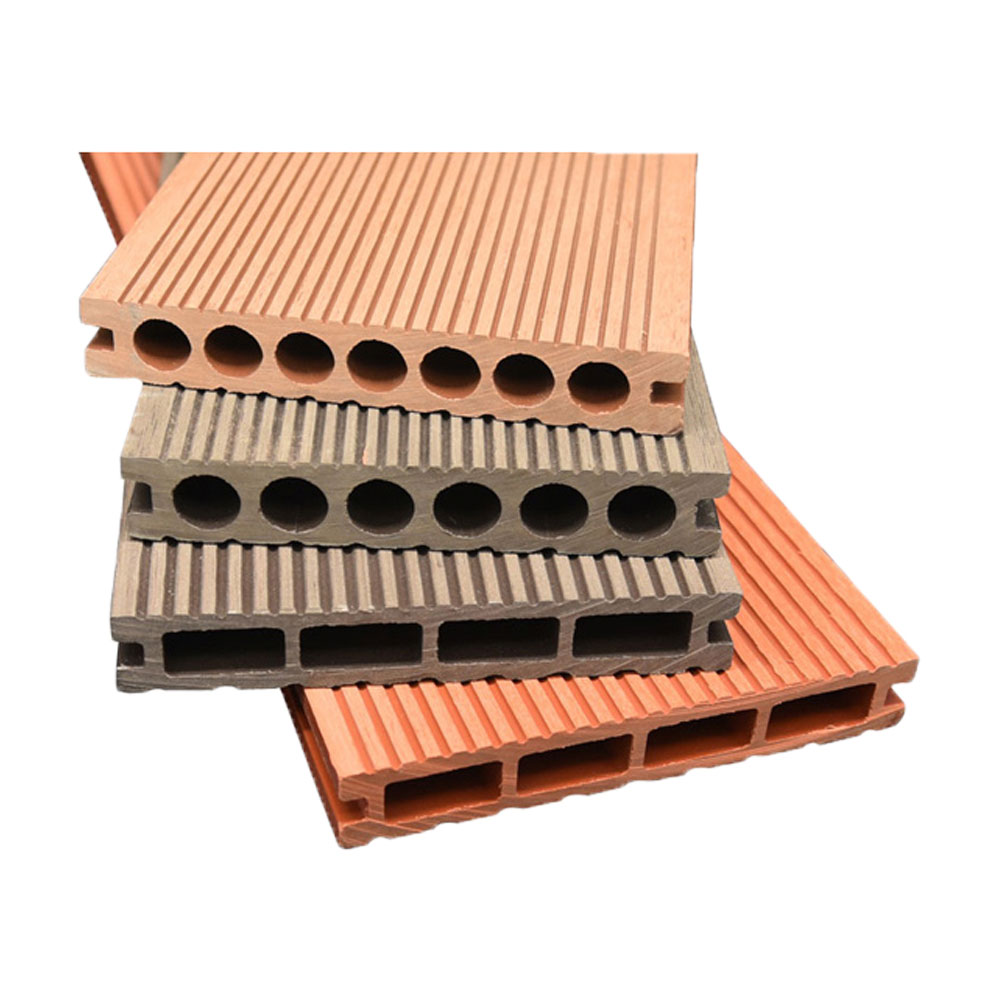 Interlock Wpc Outdoor Decking 3D Embossing Wood Grain Composite Decking Board Wood Plastic Texture Flooring