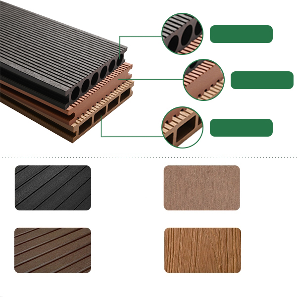 Snap on DIY Floor Outdoor Waterproof Wpc Patio Composite Engineered Flooring Interlocking Decking Tile Boards