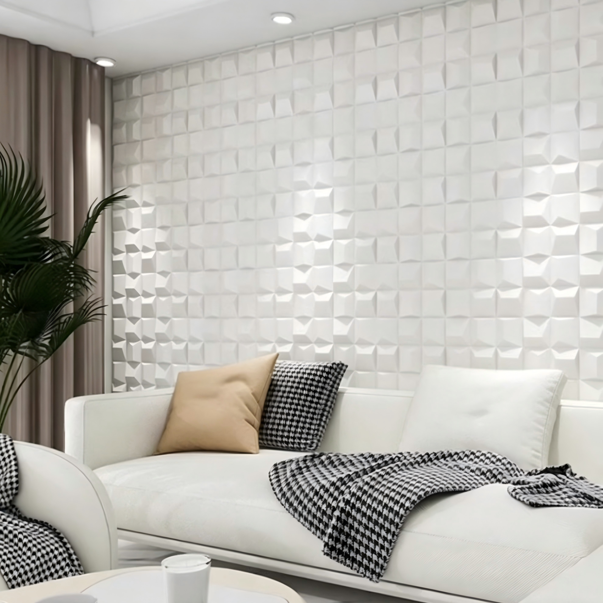 PU Geometric Wall Panels: Quickly Create 3D Accent Walls