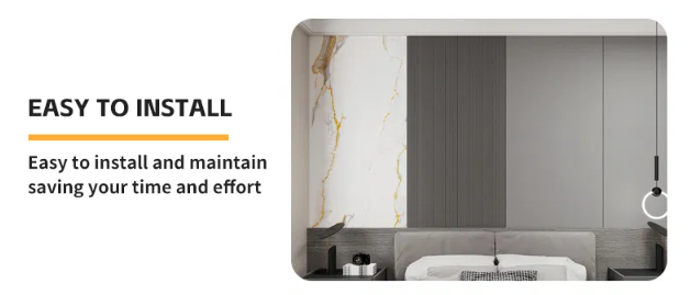 UV marble sheet for bedroom wall