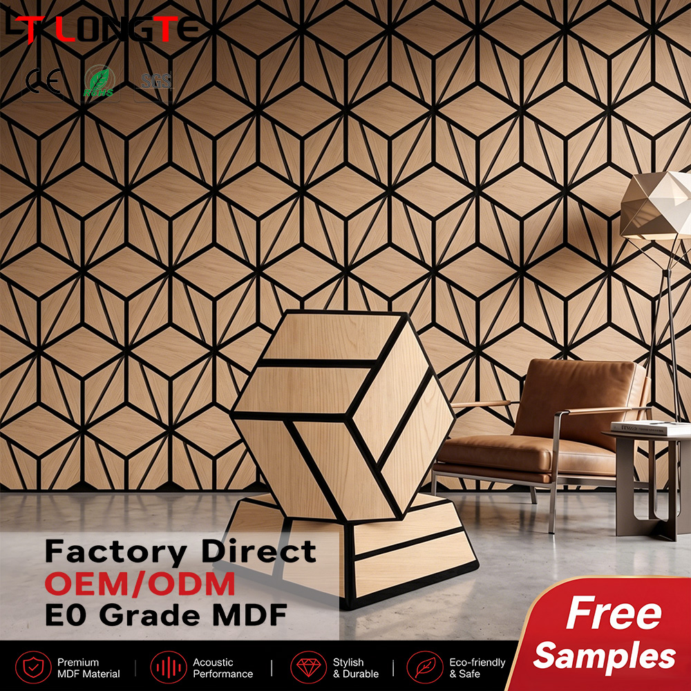 Eco-Friendly PET Felt Acoustic Wall Panel with Fire Retardant Polyester Fiber