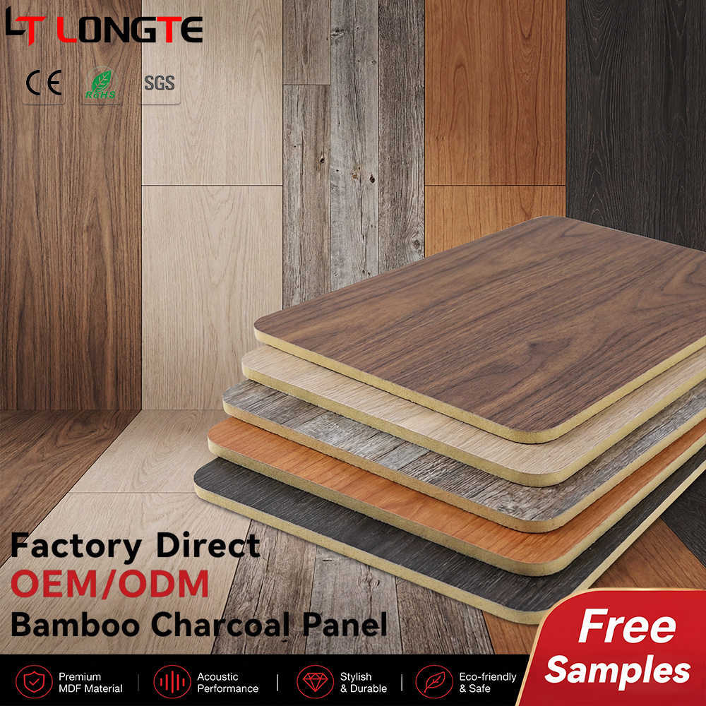 Bamboo Charcoal Decorative Board in Rustic Barnwood Oak and Cherry Styles